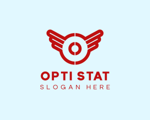 Aviation Wings Letter O logo design