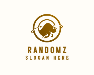 Bison Wildlife Animal logo