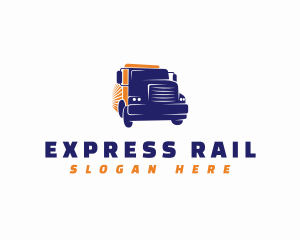 Logistics Express Truck logo design