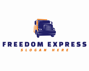 Logistics Express Truck logo design