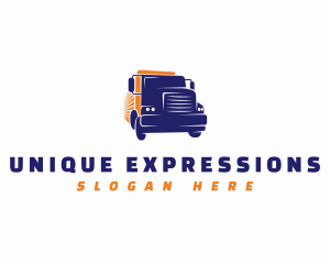 Logistics Express Truck logo design