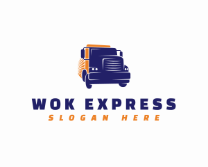 Logistics Express Truck logo design