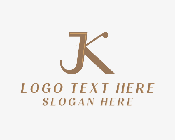 Letter Jk logo example 2