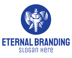 Blue Elephant God logo