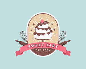 Cake Pastry Dessert logo design