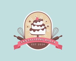 Cake Pastry Dessert logo design