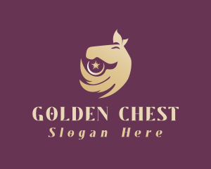 Golden Horse Star logo design