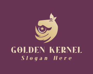 Golden Horse Star logo design