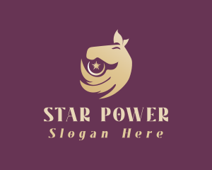 Golden Horse Star logo design