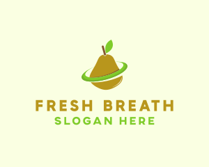 Fruit Pear Orbit logo design