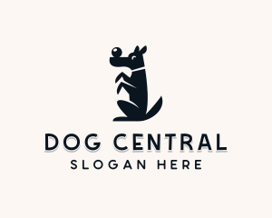 Canine Dog Ball logo design