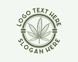 Herbal Cannabis Leaf logo