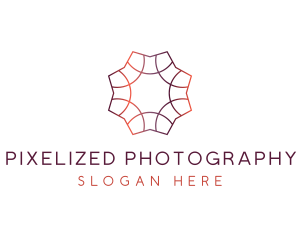 Gradient Tile Pattern logo design