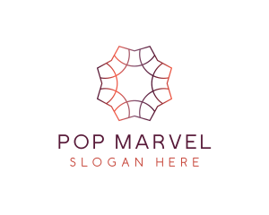 Gradient Tile Pattern logo design