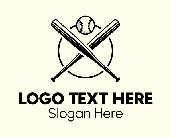 Baseball Player logo example 1