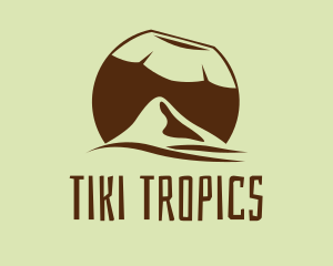 Tropical Coconut Mountain  logo design