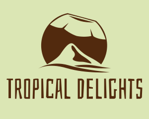 Tropical Coconut Mountain  logo design