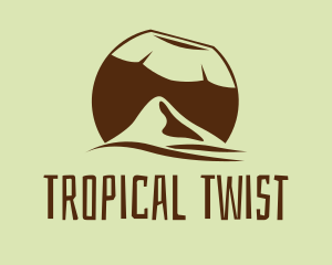 Tropical Coconut Mountain  logo design