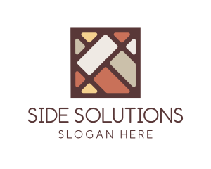 Colorful Square Tile  Logo