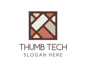 Colorful Square Tile  Logo