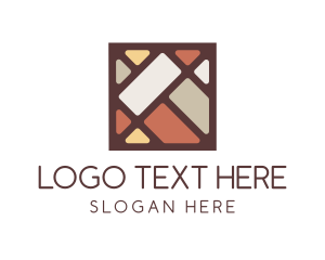 Geometry - Colorful Square Tile logo design