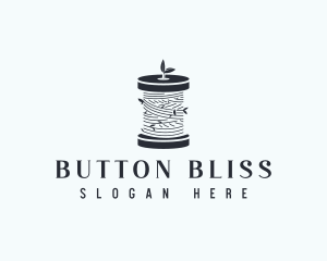 Butterfly Button Tailoring logo design