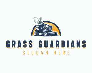 Lawn Mower Landscaper logo