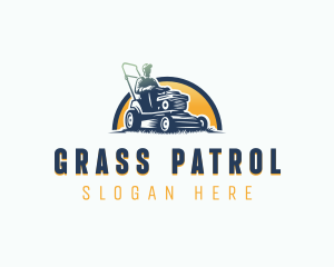 Lawn Mower Landscaper logo