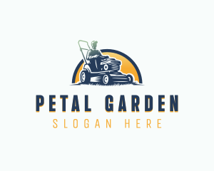 Lawn Mower Landscaper logo design