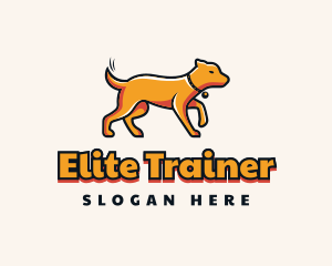 Orange Pet Dog Trainer logo design