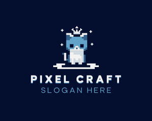 Pixel Cat logo design