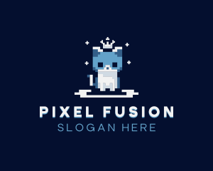 Pixel Cat logo design
