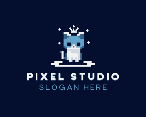 Pixel Cat logo design