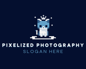 Pixel Cat logo design