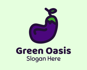 Vegetable Eggplant Farm  logo design