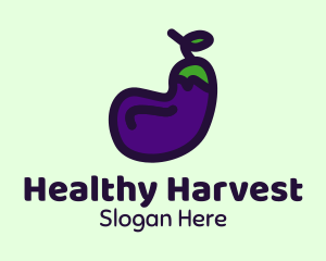 Vegetable Eggplant Farm  logo design