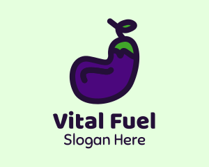 Vegetable Eggplant Farm  logo design