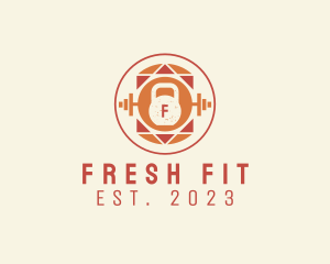 Kettlebell Fitness Gym logo design