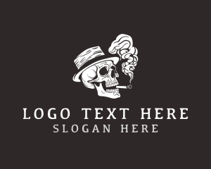 Smoking Skull Cigarette logo