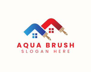 House Brush Painter logo design