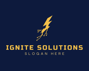 Electric Power Lightning Logo