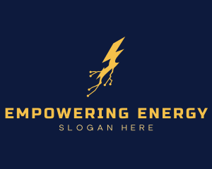 Electric Power Lightning logo design