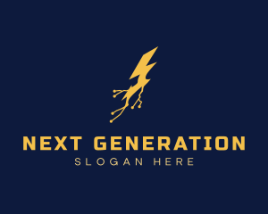 Electric Power Lightning logo design