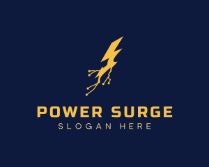 Electric Power Lightning logo design