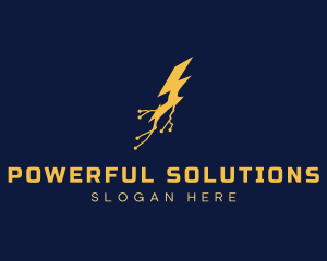 Electric Power Lightning logo design