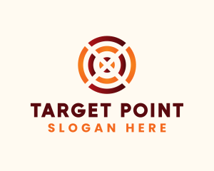 Dartboard Target Letter X logo