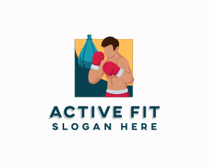 Sports Boxing Athlete logo design