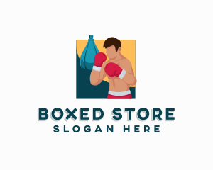 Sports Boxing Athlete logo design