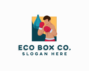 Sports Boxing Athlete logo design