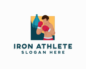 Sports Boxing Athlete logo design